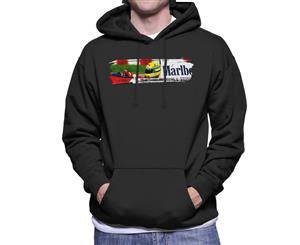 Ayrton Senna McLaren MP46 At Hungarian GP Men's Hooded Sweatshirt - Black