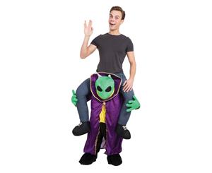 Bristol Novelty Unisex Alien Piggy Back Costume (Purple) - BN434