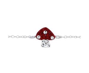 Children's Sterling Silver Mushroom Bracelet