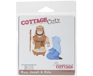 CottageCutz Die-Mary/Joseph/Baby Jesus 1.4&quotX.9" - 2&quotX2.5