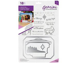 Crafters Companion Gemini Stamps & Dies - Christmas Blessings