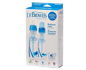 Dr Browns Narrow Neck Bottle Gift Set - Blue