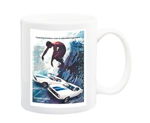 Ford Mustang Surf Car Advert 1972 Poster Mug - 11 Fluid Oz