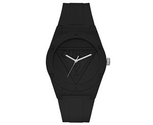 GUESS Women's 41mm Silicone Retro Pop Watch - Black/Black