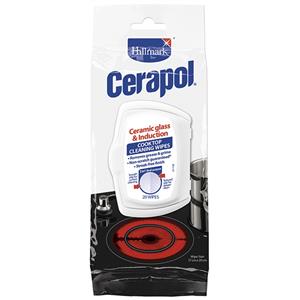 Hillmark Cerapol Ceramic Glass And Induction Cooktop Cleaning Wipes - 20 Pack