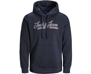 Jack & Jones Men's Franco Hoodie Blue