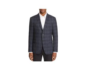 John Varvatos Star USA Mens Wool Plaid Sportcoat