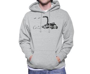 Krazy Kat Darting Men's Hooded Sweatshirt - Heather Grey