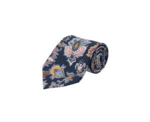 Liberty Mens 'Louis Blue' Floral Tie 100% Cotton