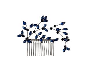 Lovisa Gunmetal Diamante Wire Navette Comb