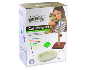 Pawise 4-Piece Cat/Kitten Starter Kit