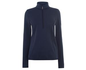 Pikeur Womens Ines Zip Top Ladies - Navy Lightweight Flat Long Sleeve Half Zip