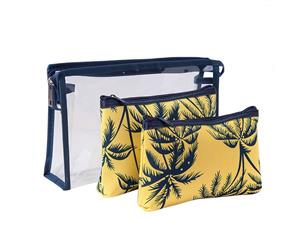 Portable Cosmetic Bag Makeup Brushes Bag - Yellow