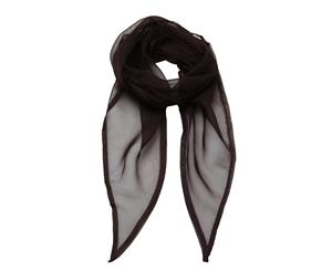 Premier Ladies/Womens Work Chiffon Formal Scarf (Brown) - RW2828