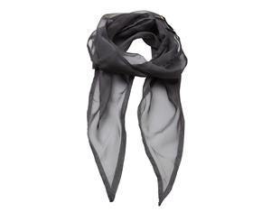 Premier Ladies/Womens Work Chiffon Formal Scarf (Dark Grey) - RW2828