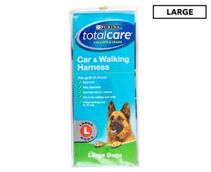 Purina Total Care Large Car & Walking Harness - Black