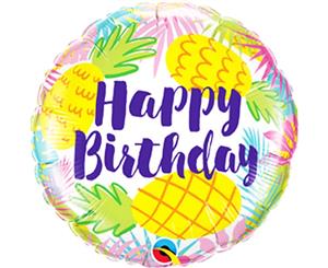 Qualatex 18In Birthday Pineapples Foil Balloon (Multicoloured) - SG15488