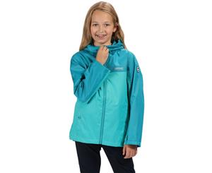 Regatta Boys & Girls Disguizer Waterproof Hooded Coat Jacket - Enamel/Cermc