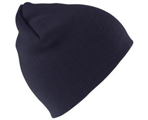 Result Pull On Soft Feel Acrylic Winter Hat (Navy Blue) - BC975