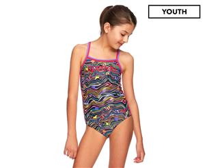 Speedo Girls' Sierra One Piece Swimsuit - Colour All Sorts