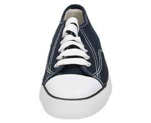 Spot On Childrens/Kids Low Cut Canvas Lace Up Shoes (Navy) - KM560