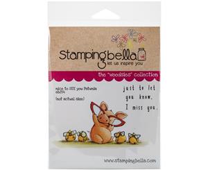 Stamping Bella Cling Stamp 6.5&quotX4.5"-Nice To See You Petunia