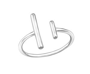 Sterling Silver Double Bar Ring