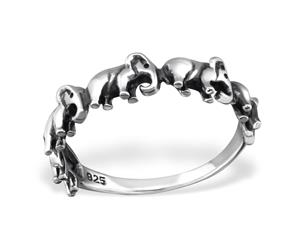 Sterling Silver Elephant Ring