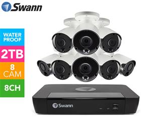 Swann NVR8-8580 8-Channel Security System + 8 x NHD-865MSB Thermal Sensing Bullet Cameras