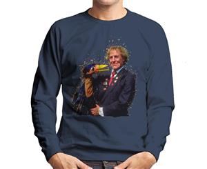 TV Times Rod Hull With Emu 1989 Men's Sweatshirt - Navy Blue