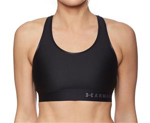 Under Armour Women's Mid Keyhole Sports Bra - Black