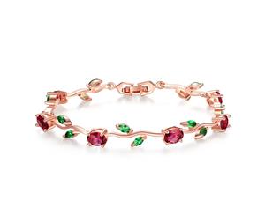 Women's Rose Gold PlatedGemstone Bracelace - One Size - JIB072