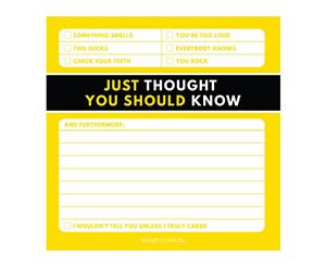 You Should Know Sticky Note - Don't Hold Back Collection