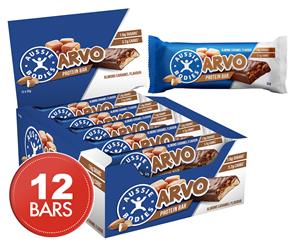 12 x Aussie Bodies Arvo Protein Bar Almond Caramel 32g