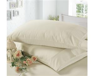 1200TC 4 Pieces Egyptian Cotton Sheet Set Mega King Bed Ivory