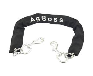 AgBoss 4mm x 500mm Dog Ute Chain Restraint w/ Snap Hooks