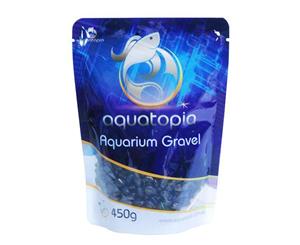 Aquarium Coloured Gravel for Fish Tanks - 450g - Black (Aquatopia)