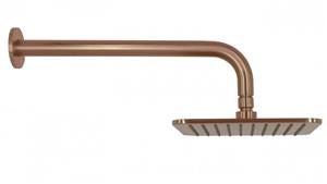 Arcisan Synergii Square Wall Mounted Shower Head - Brushed Rose Gold PVD