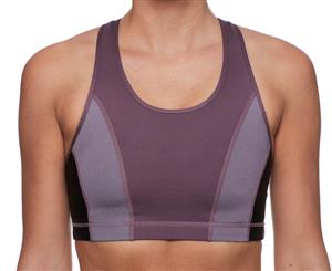 BCBG Women's Colour Blocked Sports Bra - Purple