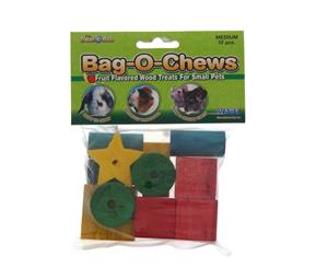 Bag O Chews Med 12 Pack Rabbit Guinea Pig Hamster Rat Mice Gerbil Critter Ware