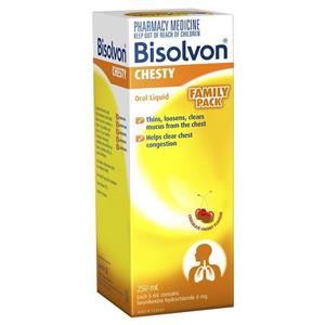 Bisolvon Chesty Liquid 250ml