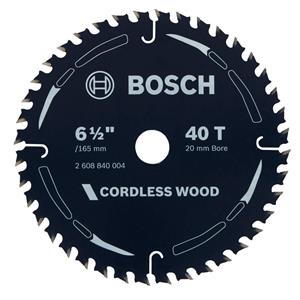 Bosch 165mm 40T TCT Circular Saw Blade for Wood Cutting - CORDLESS