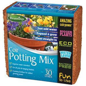 Brunnings 30L Coir Potting Mix Block