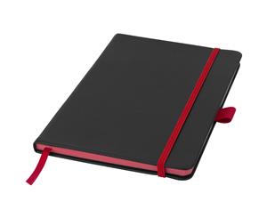 Bullet Colour Edge A5 Notebook (Solid Black/Red) - PF700