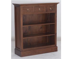 CT 3 Drawer Bookcase in Mahogany