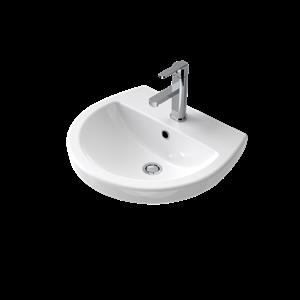 Caroma Cosmo Wall Basin With 1 Tap Hole