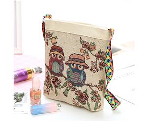 Cartoon Canvas Messenger Bag/Cross-Body Bag