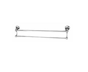 Chrome and White Noosa Double Towel Rail