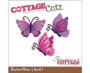 Cottagecutz Die -Butterflies 2.1&quotX1.5" & 1.7&quotX1.8"