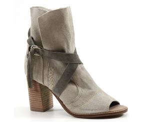 Diba True Kicks Suede Peep Toe Heel